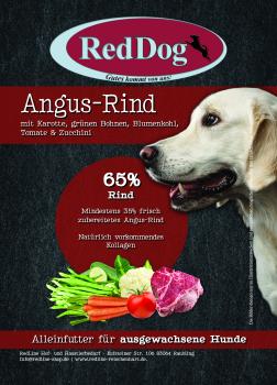 RedDOG 65 Angus-Rind mit Karotte, grünen Bohnen, Blumenkohl, Tomate & Zucchini 6 kg