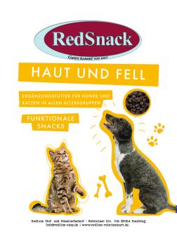 RedLine SNACK Hunde- & Katzensnacks in allen Altersgruppen Snacks für Haut und Fell 70 g